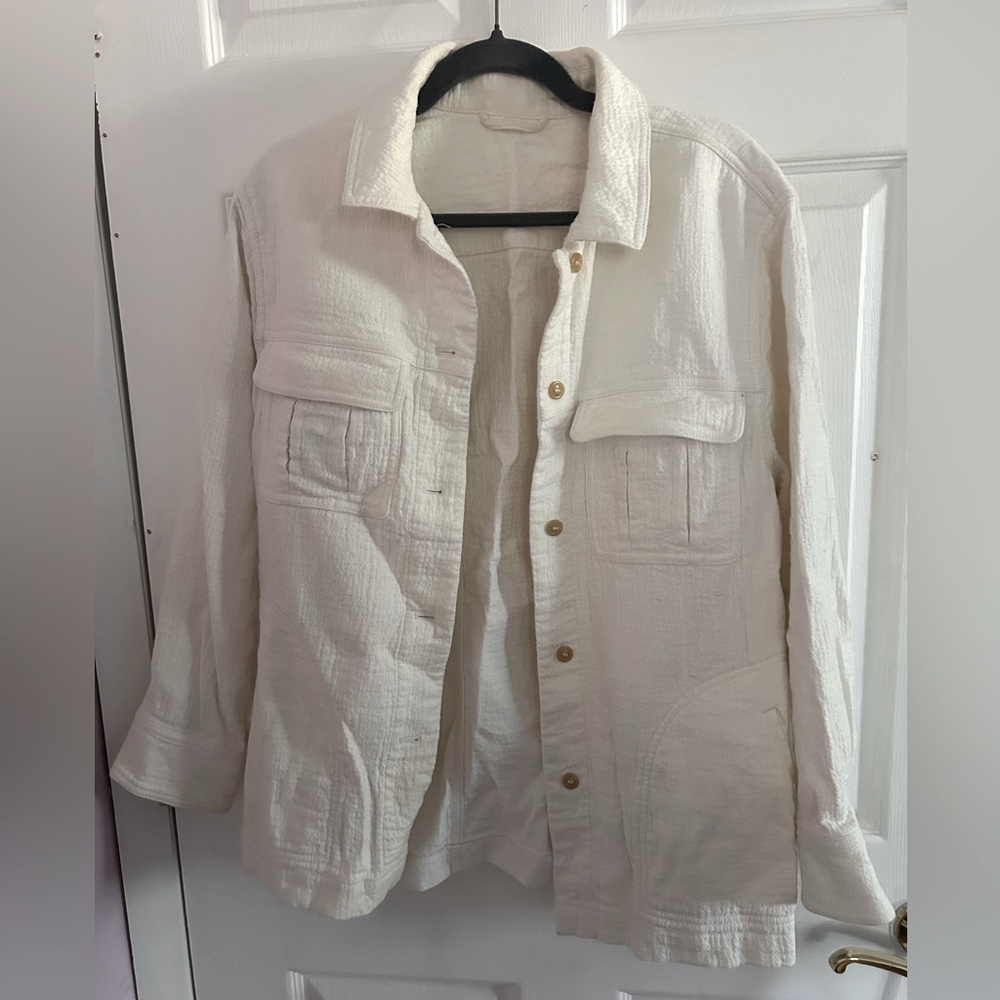 & Other Stories Ivory Linen Jacket